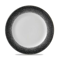 Studio Prints Charcoal Black Evolve Coupe Plate 10.25 Inches Box 12