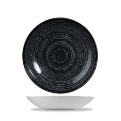 Studio Prints Charcoal Black Coupe Bowl 7.25 Inches Box 12