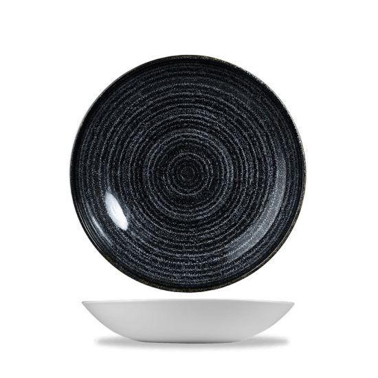 Studio Prints Charcoal Black Coupe Bowl 7.25 Inches Box 12 IG SPCBEVB71 Studio Prints Charcoal Black Coupe Bowl 7.25 Inches Box 12 IG SPCBEVB71