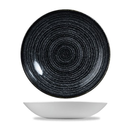 Studio Prints Charcoal Black Evolve Coupe Bowl 9.75 Inches Box 12 IG SPCBEVB91 Studio Prints Charcoal Black Evolve Coupe Bowl 9.75 Inches Box 12 IG SPCBEVB91