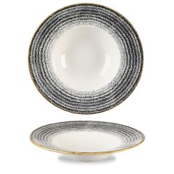 Studio Prints Charcoal Black Profile Wide Rim Bowl Large 10.90 Inches Box 12