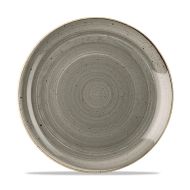 Stonecast Grey Evolve Coupe Plate 10.25 Inches Box 12