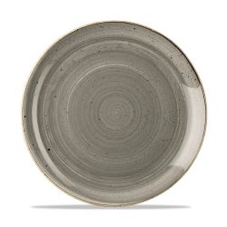 Stonecast Grey Evolve Coupe Plate 10.25 Inches Box 12