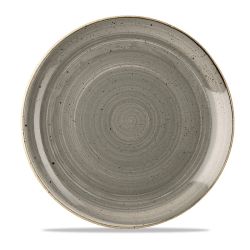 Stonecast Grey Evolve Coupe Plate 11.25 Inches Box 12