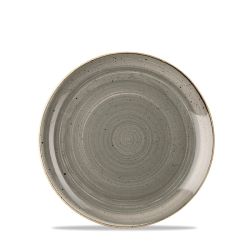 Stonecast Grey Evolve Coupe Plate 6.5 Inches Box 12