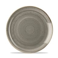 Stonecast Grey Evolve Coupe Plate 8.67 Inches Box 12