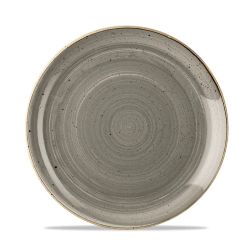 Stonecast Grey Evolve Coupe Plate 8.67 Inches Box 12