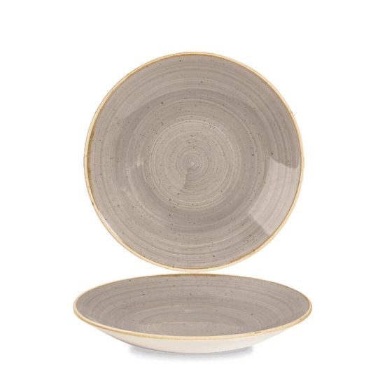 Stonecast Grey Deep Coupe Plate 8 2/3 Inches Box 12 IG SPGSPD221 Stonecast Grey Deep Coupe Plate 8 2/3 Inches Box 12 IG SPGSPD221