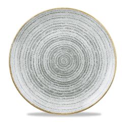 Studio Prints Stone Grey Evolve Coupe Plate 11.25 Inches Box 12