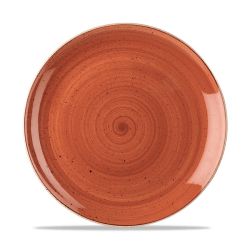 Stonecast Orange Evolve Coupe Plate 10.25 Inches Box 12