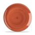 Stonecast Orange Evolve Coupe Plate 10.25 Inches Box 12