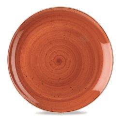 Stonecast Orange Coupe Evolve Plate 12 Inches Box 6