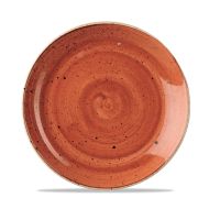 Stonecast Orange Evolve Coupe Plate 8.67 Inches Box 12