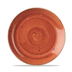 Stonecast Orange Evolve Coupe Plate 8.67 Inches Box 12