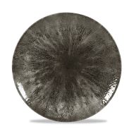 Stone Quartz Black Evolve Coupe Plate 10.25 Inches Box 12