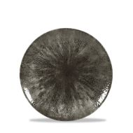 Stone Quartz Black Evolve Coupe Plate 6.5 Inches Box 12