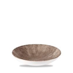 Stone Zircon Brown Evolve Coupe Bowl 9.75 Inches Box 12