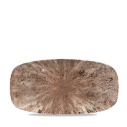 Stone Zircon Brown Oblong Chefs Plate 11 3/4X6 Inches Box 12