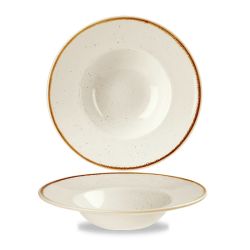 Stonecast Barley White Profile Wide Rim Bowl Med 9.4 Inches Box 12