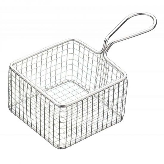 Square Fry Wire Baskets 9.5x6cm IG T02123