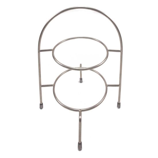 Stainless Steel Cake Stands 2 Tier 23cm Plates IG T02313 Stainless Steel Cake Stands 2 Tier 23cm Plates IG T02313