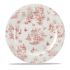 Toile Cranberry Profile Plate 12 Inches Box 6