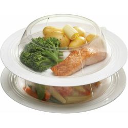 KitchenCraft Microwave Plate Stacking Rings, Set of 2