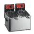 FriFri Eco 4 + 4 Electric Counter-top Twin Tank Fryer - 2 Baskets - W 384 Mm - 2 X 3.2 KW