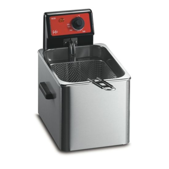 FriFri Eco 6 Electric Counter-top Single Tank Fryer - 1 Basket - W 254 Mm - 3.2 KW LIN 650105