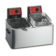 FriFri Eco 6 + 6 Electric Counter-top Twin Tank Fryer - 2 Baskets - W 486 Mm - 2 X 3.2 KW