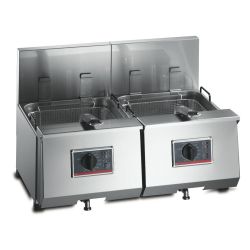 FriFri Profi+ 8 + 8 Electric Counter-top Twin Tank Fryer - 2 Baskets - W 720 Mm - 2 X 6.9 KW
