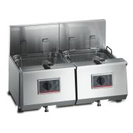 FriFri Profi+ 8 + 8 Electric Counter-top Twin Tank Fryer - 4 Baskets - W 720 Mm - 2 X 6.9 KW