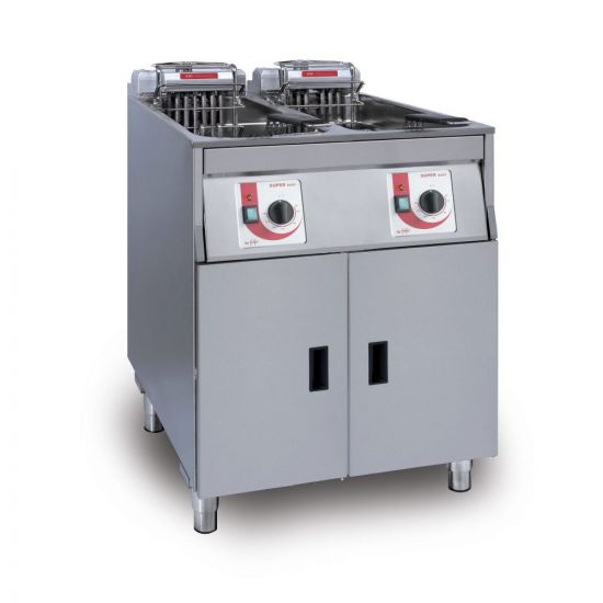 FriFri Super Easy 622 Electric Free-standing Twin Tank Fryer With Filtration - 2 Baskets - W 600 Mm - 2 X 11.4 KW LIN 651138-G500