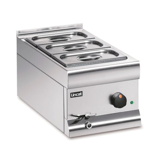 Silverlink 600 Electric Counter-top Bain Marie - Wet Heat - Gastronorms - Base + Dish Pack - W 300 Mm - 1.0 KW LIN BM3AW