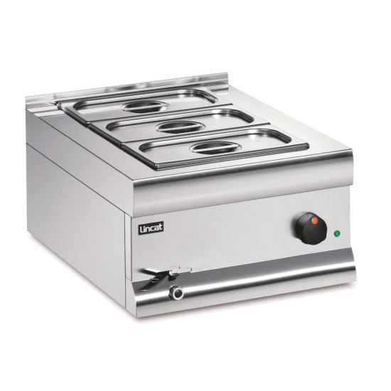 Silverlink 600 Electric Counter-top Bain Marie - Wet Heat - Gastronorms - Base + Dish Pack - W 450 Mm - 1.0 KW LIN BM4BW Silverlink 600 Electric Counter-top Bain Marie - Wet Heat - Gastronorms - Base + Dish Pack - W 450 Mm - 1.0 KW LIN BM4BW