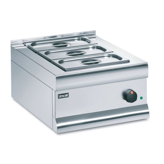 Silverlink 600 Electric Counter-top Bain Marie - Dry Heat - Gastronorms - Base + Dish Pack - W 450 Mm - 0.75 KW LIN BM4B