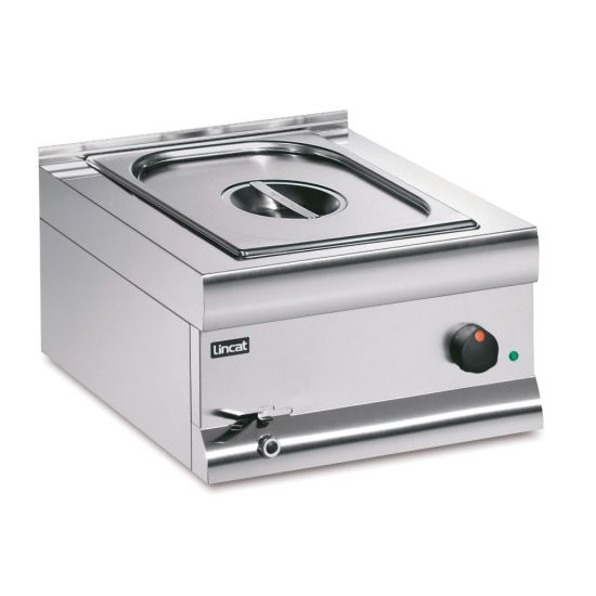 Silverlink 600 Electric Counter-top Bain Marie - Wet Heat - Gastronorms - Base + Dish Pack - W 450 Mm - 1.0 KW LIN BM4CW Silverlink 600 Electric Counter-top Bain Marie - Wet Heat - Gastronorms - Base + Dish Pack - W 450 Mm - 1.0 KW LIN BM4CW