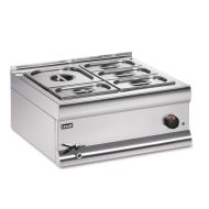 Silverlink 600 Electric Counter-top Bain Marie - Wet Heat - Gastronorms - Base + Dish Pack - W 600 Mm - 2.0 KW