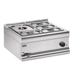 Silverlink 600 Electric Counter-top Bain Marie - Wet Heat - Gastronorms - Base + Dish Pack - W 600 Mm - 2.0 KW