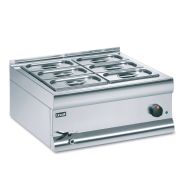 Silverlink 600 Electric Counter-top Bain Marie - Wet Heat - Gastronorms - Base + Dish Pack - W 600 Mm - 2.0 KW