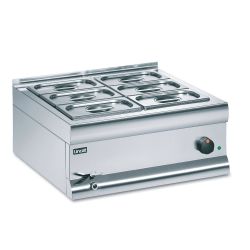 Silverlink 600 Electric Counter-top Bain Marie - Wet Heat - Gastronorms - Base + Dish Pack - W 600 Mm - 2.0 KW