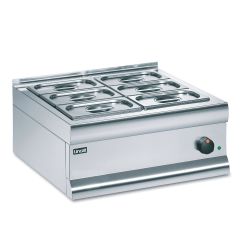 Silverlink 600 Electric Counter-top Bain Marie - Dry Heat - Gastronorms - Base + Dish Pack - W 600 Mm - 0.75 KW