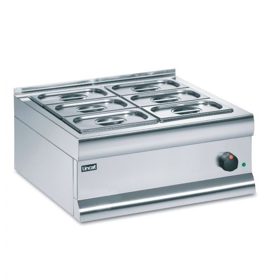 Silverlink 600 Electric Counter-top Bain Marie - Dry Heat - Gastronorms - Base + Dish Pack - W 600 Mm - 0.75 KW LIN BM6C