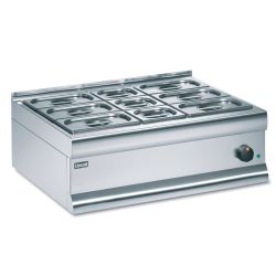 Silverlink 600 Electric Counter-top Bain Marie - Dry Heat - Gastronorms - Base + Dish Pack - W 750 Mm - 1.0 KW