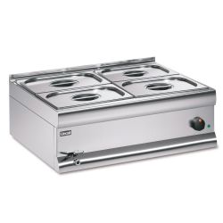 Silverlink 600 Electric Counter-top Bain Marie - Wet Heat - Gastronorms - Base + Dish Pack - W 750 Mm - 2.0 KW