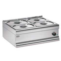 Silverlink 600 Electric Counter-top Bain Marie - Dry Heat - Gastronorms - Base + Dish Pack - W 750 Mm - 1.0 KW