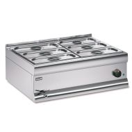 Silverlink 600 Electric Counter-top Bain Marie - Wet Heat - Gastronorms - Base + Dish Pack - W 750 Mm - 2.0 KW