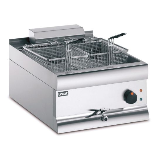 Silverlink 600 Electric Counter-top Single Tank Fryer - 2 Baskets - W 450 Mm - 9.0 KW LIN DF49