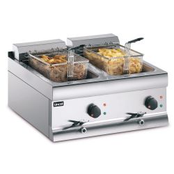 Silverlink 600 Electric Counter-top Twin Tank Fryer - 2 Baskets - W 600 Mm - 2 X 9.0 KW