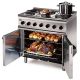 Silverlink 600 Electric Free-standing Oven Range - Castors At Rear - 6 Plates - W 900 Mm - 16.5 KW [3-Phase] LIN ESLR9C